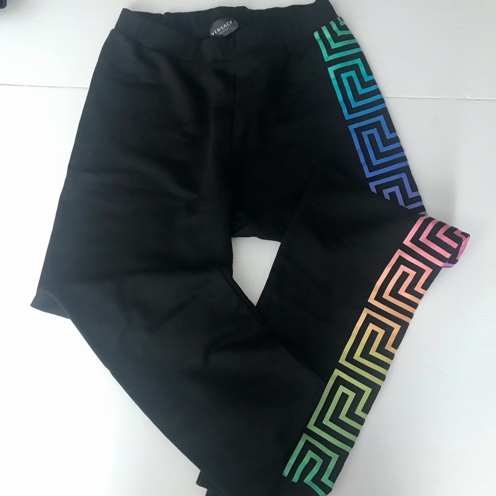 VERSACE ,GIRLS  MEDUSA TAG JOGGERS PANTS.